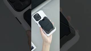 It’s both a card holder and a stand,can hold up to 6 cards! #magnetic #cardholder #phonestand