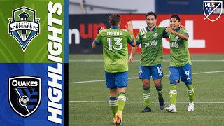 Seattle Sounders FC Rout Earthquakes 7-1 | September 10, 2020 | MLS Highlights