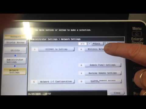 Konica Minolta bizhub C284e: Wireless Settings