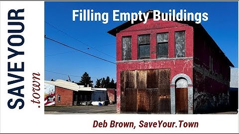 From Vacant to Vibrant Webinar Series: Filling Empty Buildings (Webinar #1)
