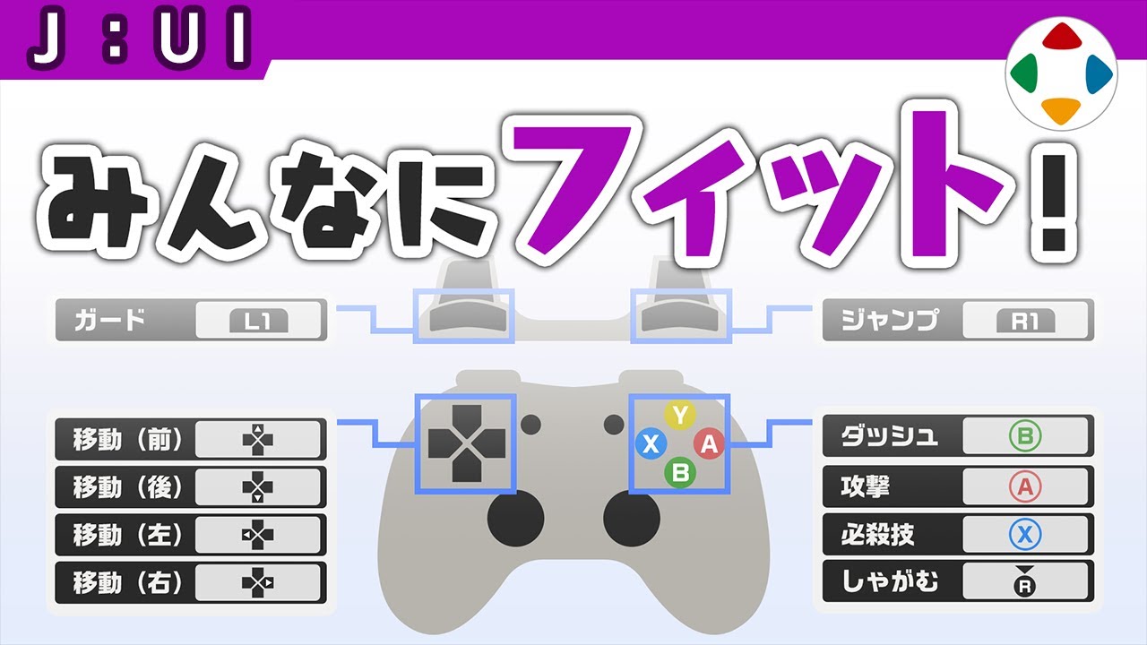ボタン設定の動画サムネイル