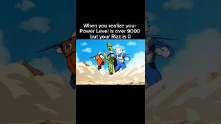 The scouter says I’m a god, but the DMs say I’m a loser. 📱⚡️#DragonBallZ #PerfectCell #dbz #Over9000