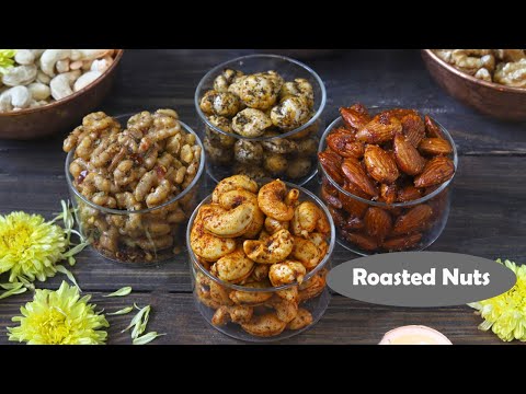 4 Tasty & Easy Roasted Nuts Recipe Video