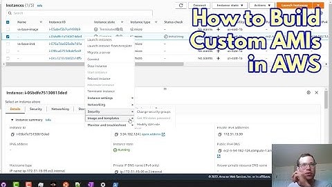 Build a custom AMI from EC2 instances in AWS