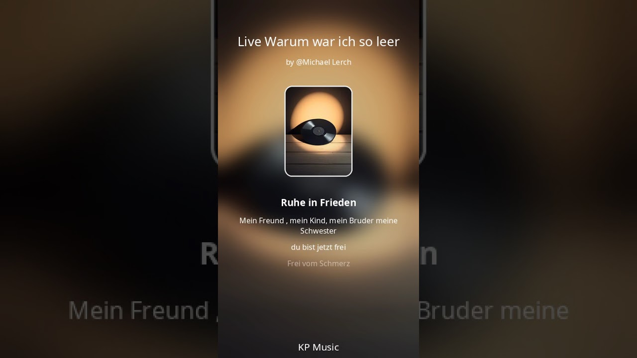 Live Warum war ich so schwach? 