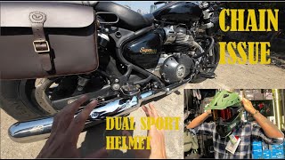 SUPER METEOR 650 CHAIN issue | DUAL SPORT HELEMT NEW Shop in MUMBAI ! RIDEWITHRAJ