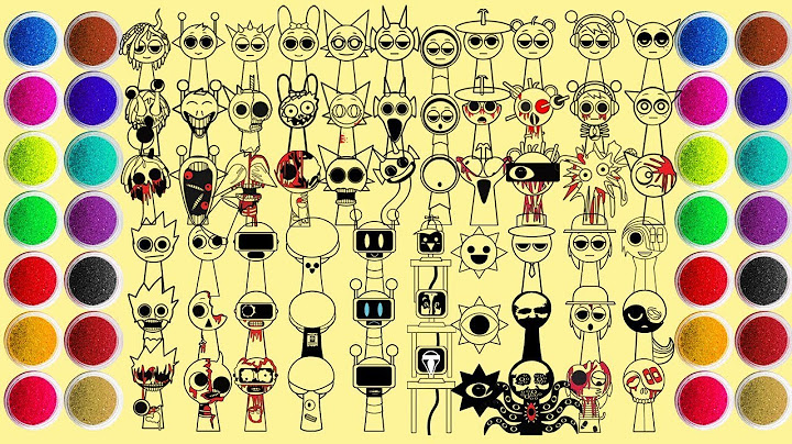 Desenhando todos os personagens Sprunki (Fase 1-3) - Incredibox Sprunki - Pintura de areia