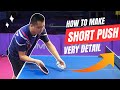 Make a great short push by grandmaster hoang chop  table tennis tutorial  ttr