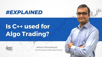 Is C++ used for Algo Trading? #AlgoTradingAMA