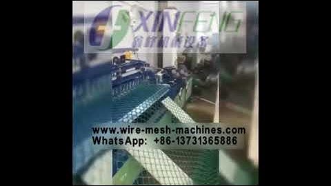 PVC wire chain link fence machine,Fully automatic chain link fence machine
