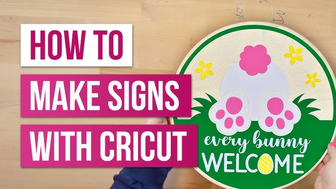 15 Minute DIY Welcome Sign with Cricut Joy - Mamma Bear Says