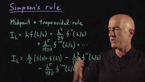 Simpson’s Rule | Lecture 38 | Numerical Methods for Engineers