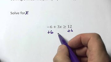 Solving a Linear Inequality - Problem Type 3