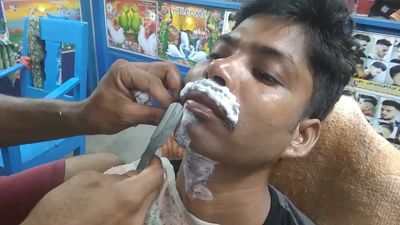 How to young boy Beard clean shave/Attractive Beard clean shave ✂️✂️✂️✂️✂️