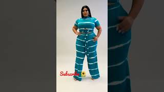 Glamorous Models Lifestyle Curvy Woman In Parker Day Style. Plus Size Women Beauty Fashion.