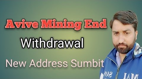 AVive Mining App Withdrawal New Adress Update || Avive Mining App Final Update 2024