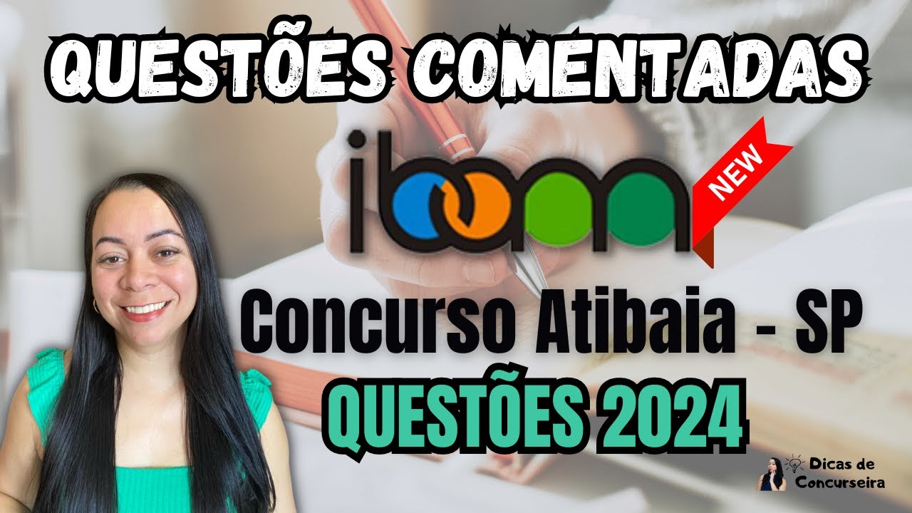 Questões 2024 - IBAM (Português) | Concurso de Atibaia - SP