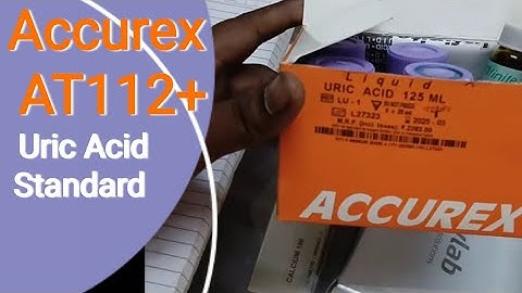 Accurex AT112+ Biochemistry Analyzer: Uric Acid Standard Calibration  Tutorial ?