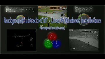 BackgroundSubtractorCNT installation tutorial