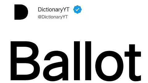Ballot Meaning in English