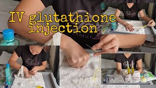 PART 2..IV glutathione injection, Step by step || Self Injection of IV Glutathione