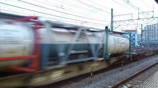 2016.7.22 貨物列車 EF210牽引 1070レ, 5053レ, 1050レ 大船駅通過