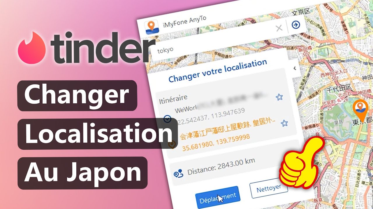 changer la localisation Tinder au Japon