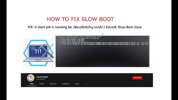 [Bangal]FIX:A start job is running for /dev/disk/by-UUID/ | Solved:Slow Boot issue any Linux distro