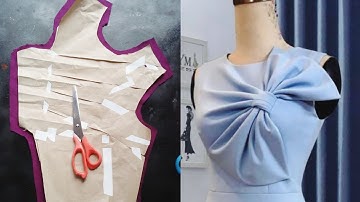 how to create design using darts.#patterndrafting #sewingtutorial #dart manipulation#amen