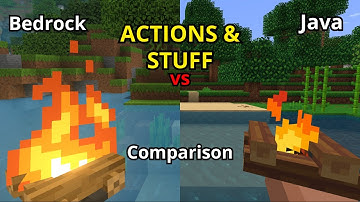 ACTIONS & STUFF | Java vs Bedrock Comparison (Hold My Items)