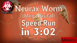 Mega Brutal Neurax Worm Speed Run in 3:02  [Plague Inc] [Speed Run]