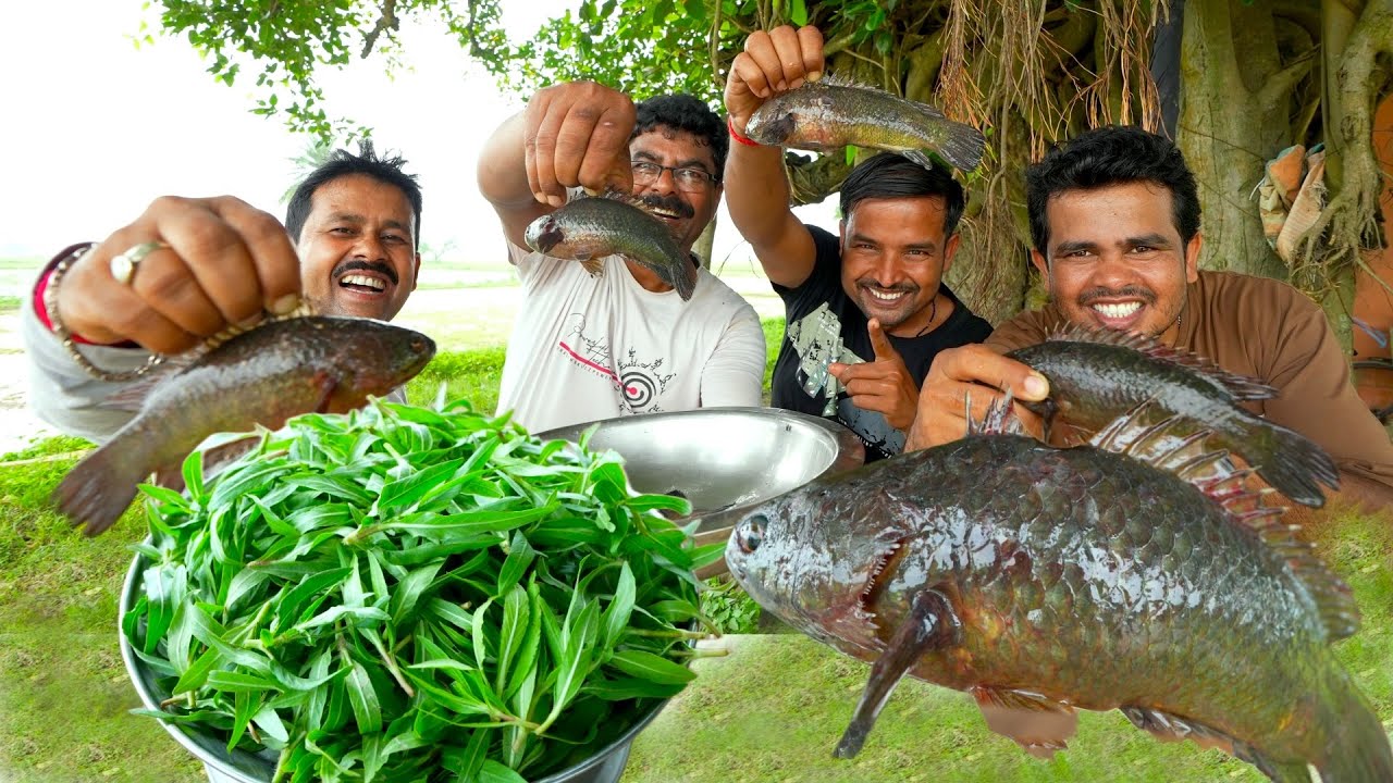 একদম গ্রাম্য পদ্ধতিতে  কুলেখাড়া শাক দিয়ে কৈ মাছ ভাপা রান্না | Bengali style Koi mach vapa recipe
