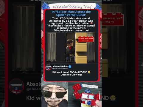 A 14-Year-Old Made the LEGO Scene in Spider-Verse! 🧱🔥 In Spiderman Across The Spider Verse (2023)