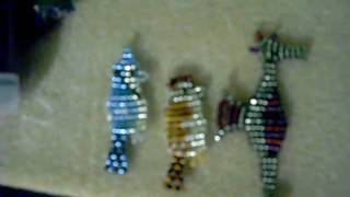 Ladder stitch Blue Jay, Chipping Sparrow, Sea Horse