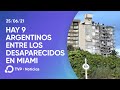 Miami: hay 9 argentinos entre los desaparecidos en el derrumbe de un edificio