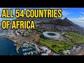 An overview of africa the continent with 54 countries
