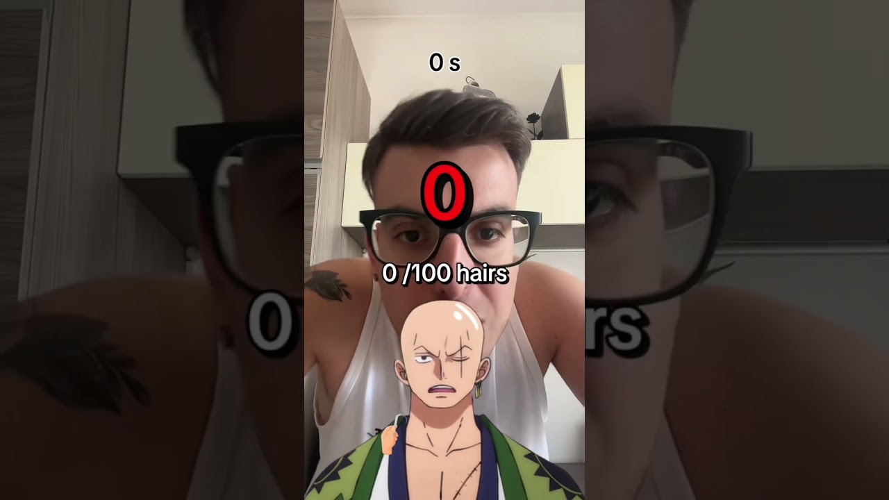 DEVO METTERE I CAPELLI A ZORO😍