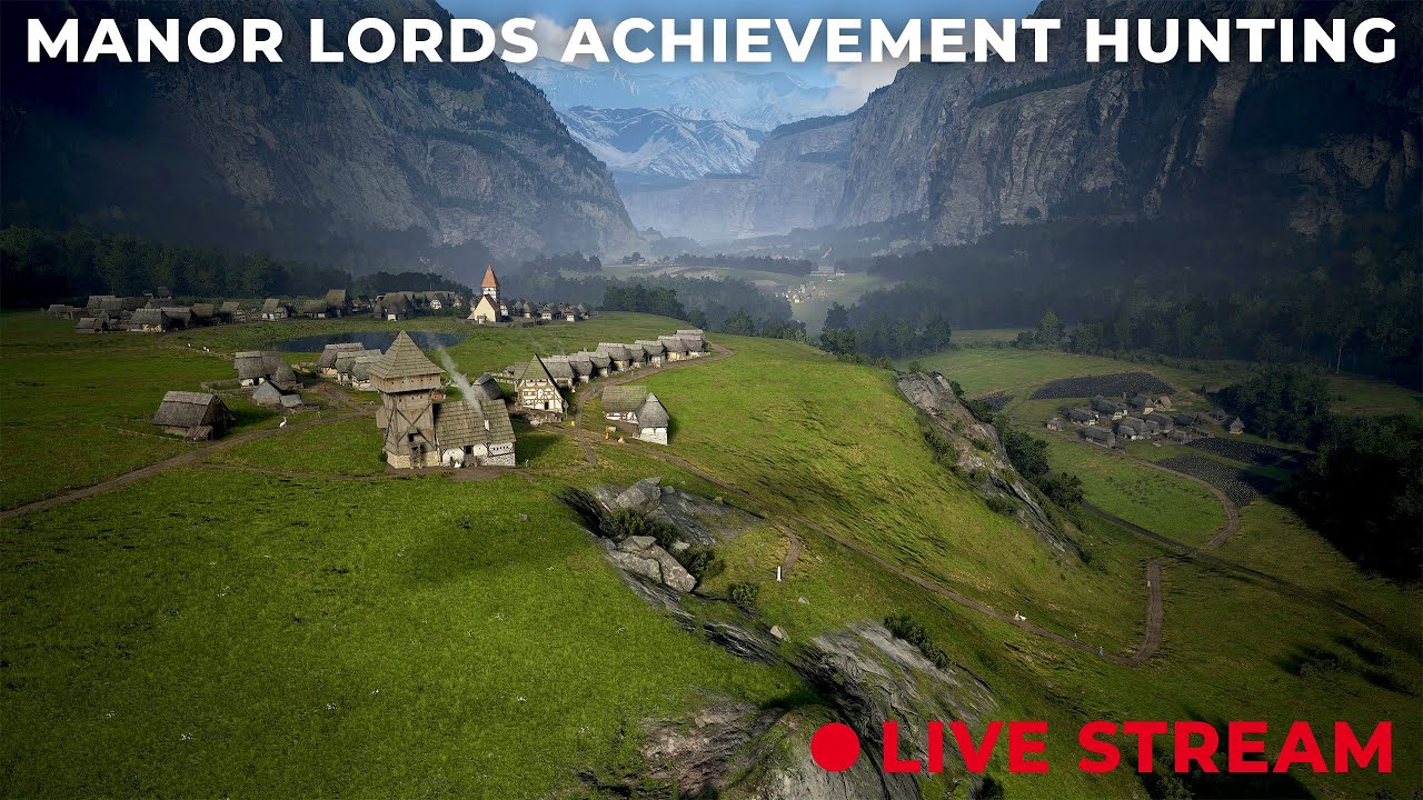 Hunting Achievements in Manor Lords - 100% Approval in Large Town - !discord !manorlords