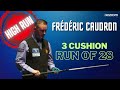 Ref:Z62AJr0GCso Highrun of 28 - 3 cushion by fr�d�ric caudron
