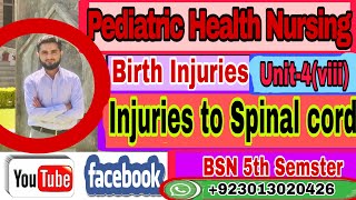 PHN-Unit-4(viii)(Spinal cord injuries [birth injuries] Causes, S&S,Diagnosis,treatment )G-BSN-5th screenshot 5