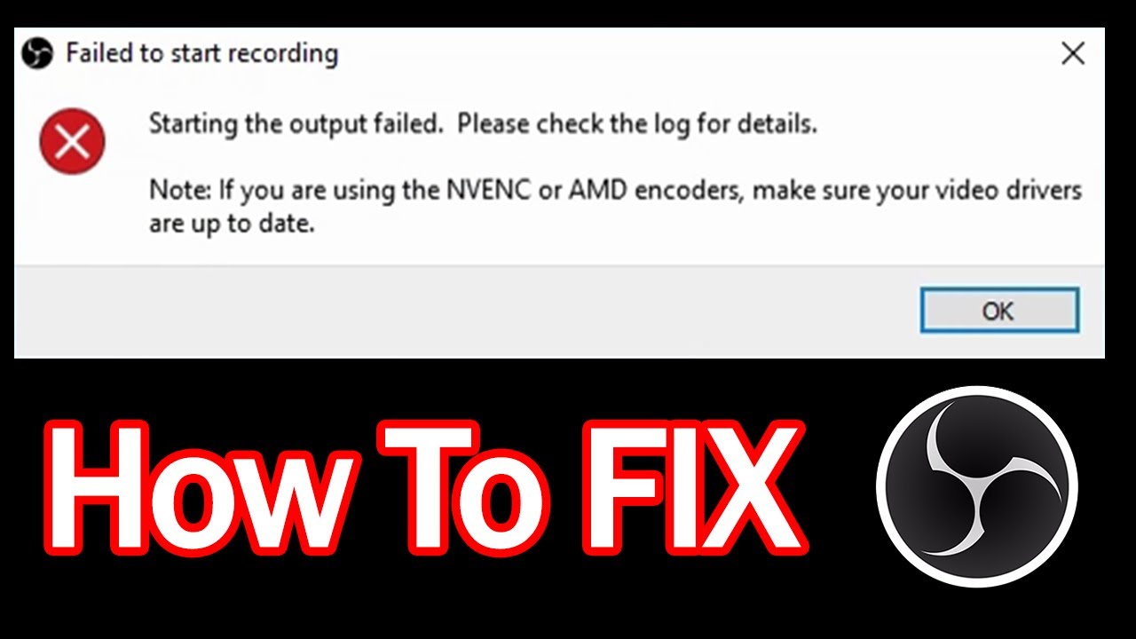 Question Help Amd Encoding Error Obs Forums