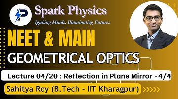 Geometrical Optics : Lec 04/20 | Spark Physics:Neet & Main Series| Class XII | Sahitya Roy(IIT KGP)