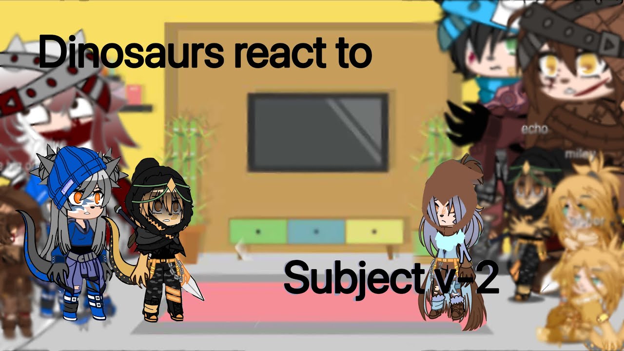 Dinosaurs react to subject v-2 || video by @ShadowsLew 