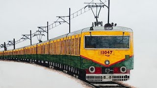 The drawing of a EMU Train (Local)