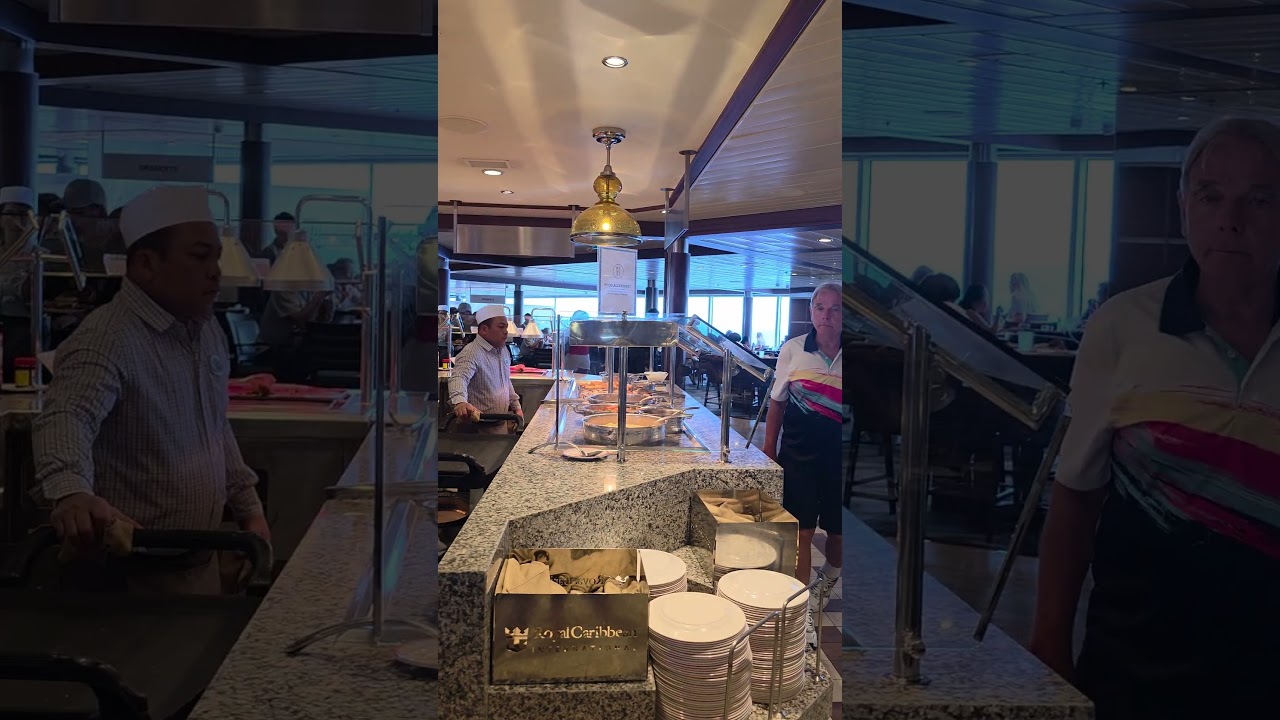 Windjammer complimentary buffet on board The Anthem of the Seas Cruise.