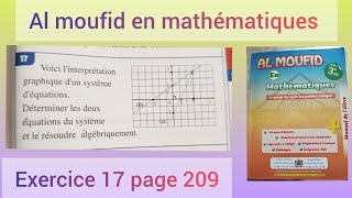 Al Moufid in Mathematics, Exercise 17, page 209: Systems 3ac
