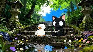 Quiet garden water makes the heart feel softer. 🌿 Garden Pond Lofi • Study & Relax