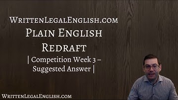 How to write plain language 3 - Suggested answers