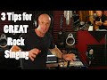 3 Tips for GREAT Rock Singing (Be prepared to think differently)