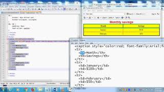 Web design Using HTML- class 13 table - part 1